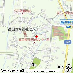 青森高田郵便局周辺の地図