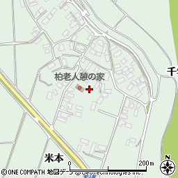 青森県つがる市柏桑野木田米本周辺の地図