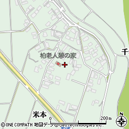 青森県つがる市柏桑野木田（米本）周辺の地図