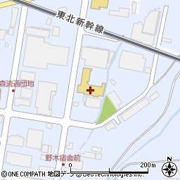青森日産流通団地店周辺の地図