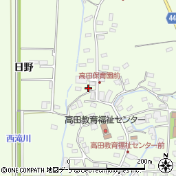 青森県青森市高田日野201周辺の地図