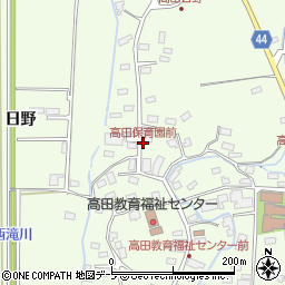高田保育園前周辺の地図