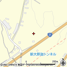 青森県青森市浪岡大字大釈迦沢田周辺の地図