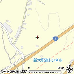 青森県青森市浪岡大字大釈迦（沢田）周辺の地図