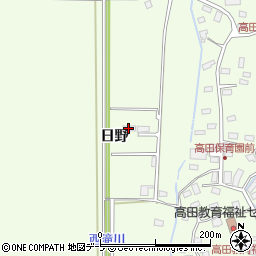 青森県青森市高田日野318周辺の地図