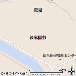 青森県西津軽郡鰺ヶ沢町舞戸町後家屋敷周辺の地図
