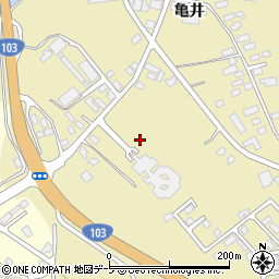 青森県青森市横内亀井周辺の地図