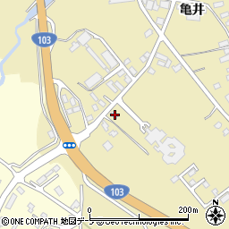 青森県青森市横内亀井245周辺の地図