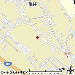 青森県青森市横内亀井256周辺の地図