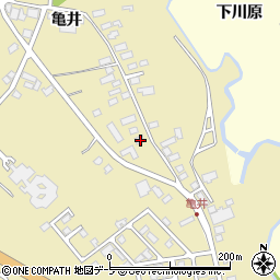 青森県青森市横内亀井206周辺の地図