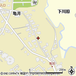 青森県青森市横内亀井208周辺の地図