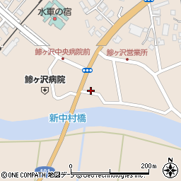 冨土見総業株式会社　リベルタ鯵ヶ沢セルフステーション周辺の地図