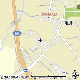 青森県青森市横内亀井238周辺の地図