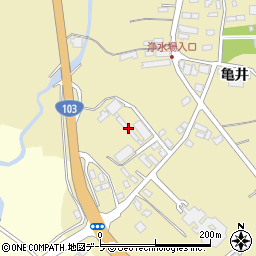 青森県青森市横内亀井233周辺の地図