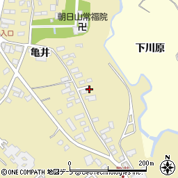 青森県青森市横内亀井215周辺の地図