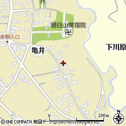 青森県青森市横内亀井221周辺の地図
