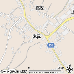 青森県北津軽郡鶴田町妙堂崎米元周辺の地図