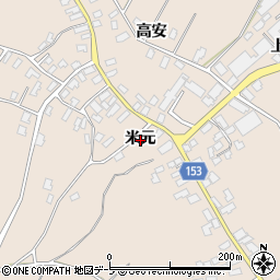 青森県鶴田町（北津軽郡）妙堂崎（米元）周辺の地図