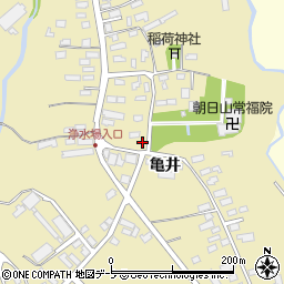 青森県青森市横内亀井231周辺の地図