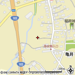 青森県青森市横内亀井134周辺の地図