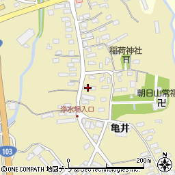 青森県青森市横内亀井140周辺の地図