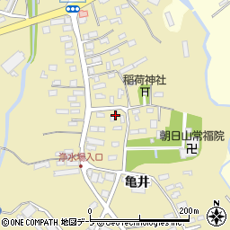 青森県青森市横内亀井144周辺の地図