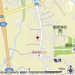 青森県青森市横内亀井142周辺の地図