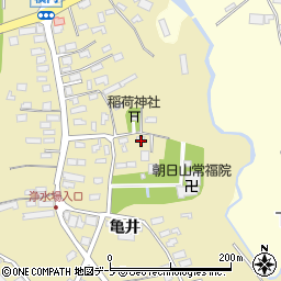 青森県青森市横内亀井151周辺の地図