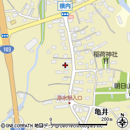 青森県青森市横内亀井79周辺の地図