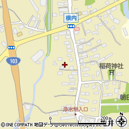 青森県青森市横内亀井81周辺の地図