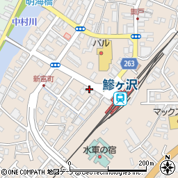 鯵ケ沢観光タクシー事務所周辺の地図