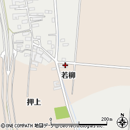 青森県鶴田町（北津軽郡）強巻（若柳）周辺の地図