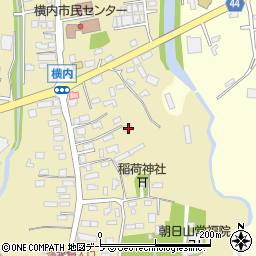 青森県青森市横内亀井65周辺の地図