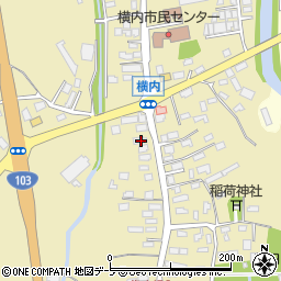 青森県青森市横内亀井83周辺の地図