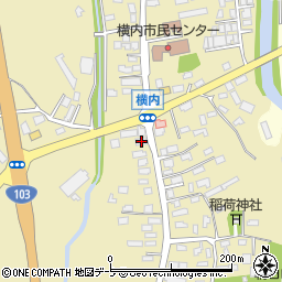 青森県青森市横内亀井84周辺の地図