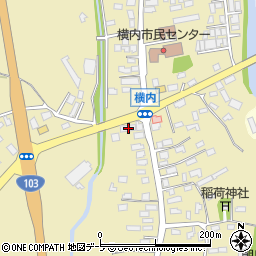 青森県青森市横内亀井85周辺の地図