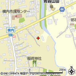 青森県青森市横内亀井64周辺の地図