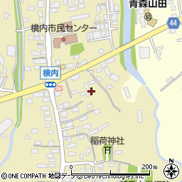 青森県青森市横内亀井62周辺の地図