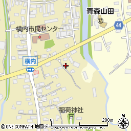 青森県青森市横内亀井56周辺の地図