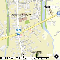青森県青森市横内亀井39周辺の地図