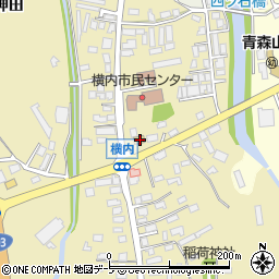 青森県青森市横内亀井34周辺の地図