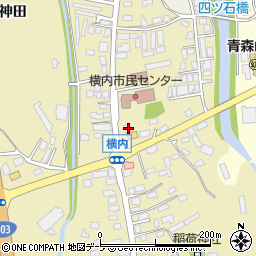 青森県青森市横内亀井33周辺の地図