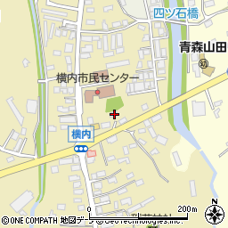 青森県青森市横内亀井35周辺の地図