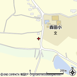 青森県つがる市森田町森田屏風山2-172周辺の地図