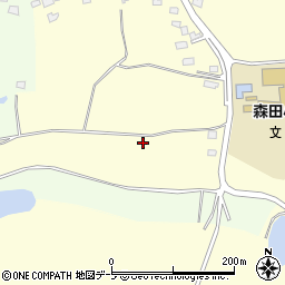 青森県つがる市森田町森田屏風山2-45周辺の地図