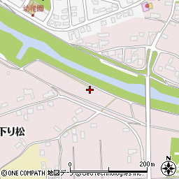 青森県五所川原市広田下り松周辺の地図
