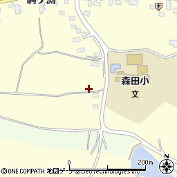 青森県つがる市森田町森田屏風山2-3周辺の地図