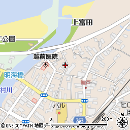 青森県西津軽郡鰺ヶ沢町舞戸町上富田230周辺の地図