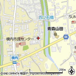 青森県青森市横内亀井47周辺の地図