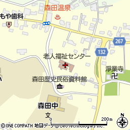 青森県つがる市森田町森田屏風山340-2周辺の地図